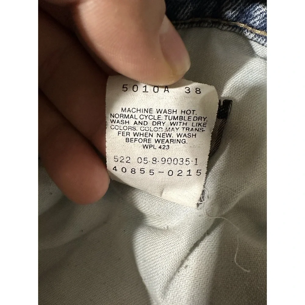 Levi's Gold Tab Two Horse Brand Blue Jeans Denim Mens Size 38x32 Vintage 80s EUC